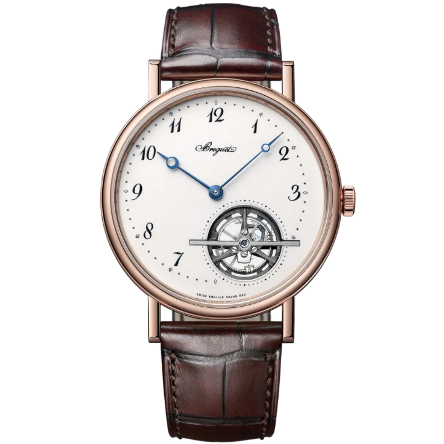 TOURBILLON EXTRA-PLAT 5367 41 MM ROSE GOLD WITH WHITE "GRAND FEU" ENAMEL DIAL