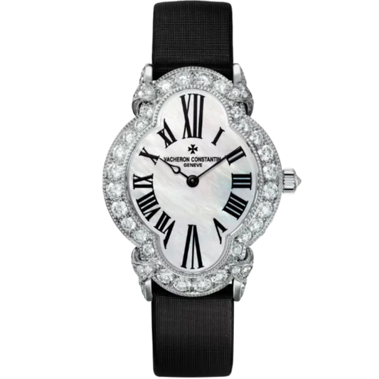 HEURE CREATIVES ROMANTIQUE 36 MM 18K WHITE GOLD WITH MOTHER OF PEARL DIAL