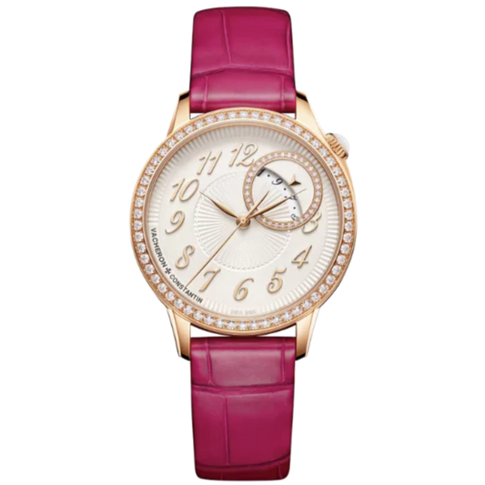 EGERIE SELF WINDING 35 MM 18K PINK GOLD WITH PLEATED MOTIF DIAL