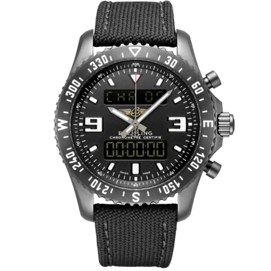 CHRONOSPACE MILITARY 46 MM DLC-COATED STAINLESS STEEL WITH BLACK DIAL