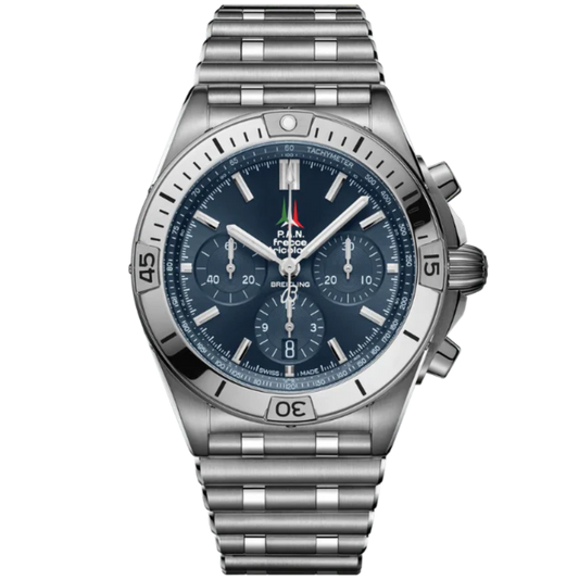 CHRONOMAT B01 FRECCE TRICOLORI 42 MM STAINLESS STEEL WITH BLUE DIAL