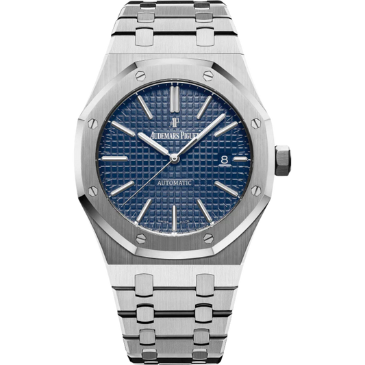 Royal Oak Selfwinding 41MM Stainless Steel Bracelet Blue Dial With Grande Tapisserie Pattern Stainless Steel Case