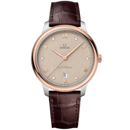 DE VILLE PRESTIGE 40 MM STAINLESS STEEL - SEDNA™ GOLD WITH LINEN DIAL
