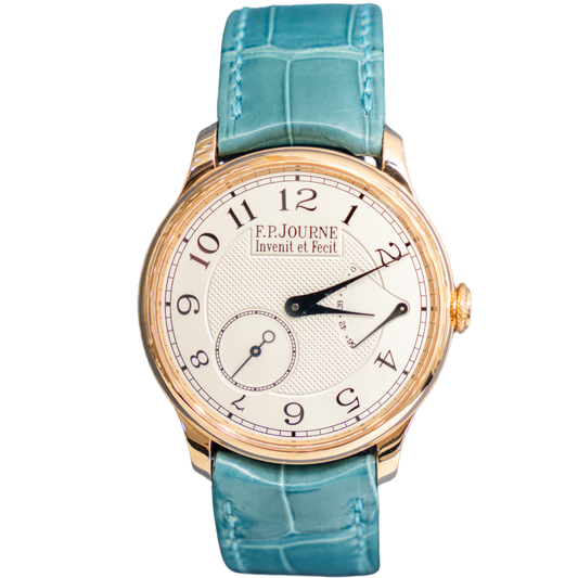 FP Journe 38mm Rose Gold Chronometre Souverain White Dial