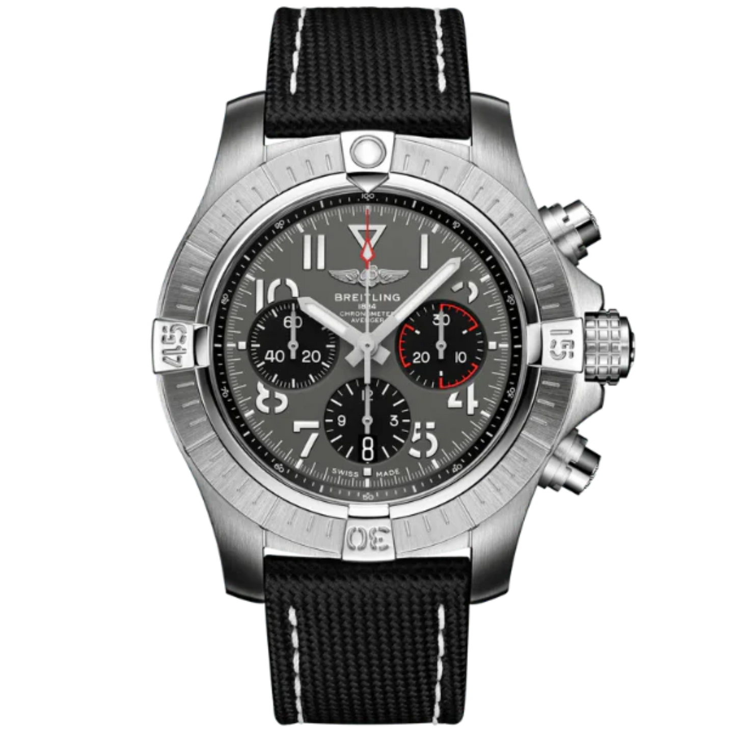 AVENGER B01 CHRONOGRAPH 45 MM STAINLESS STEEL WITH ANTHRACITE GRAY DIAL
