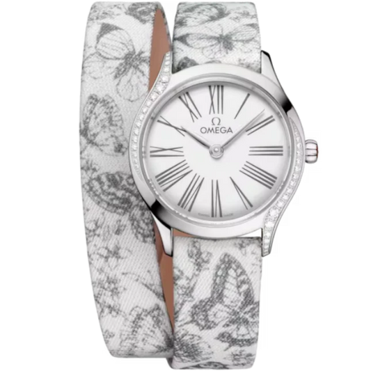 DE VILLE MINI TRÉSOR 26 MM STAINLESS STEEL WITH WHITE DIAL