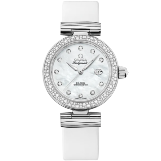 DE VILLE LADYMATIC 34 MM STAINLESS STEEL WITH MOTHER OF PEARL DIAL
