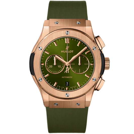 CLASSIC FUSION 42MM CHRONOGRAPH KING GOLD GREEN