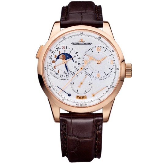DUOMÈTRE QUANTIEME LUNAIRE 40 MM 18K ROSE GOLD WITH SILVER GREY GRAINED DIAL