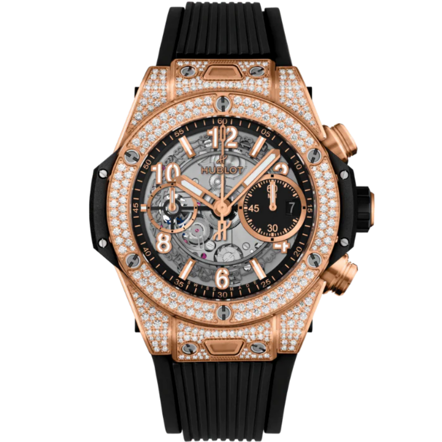 Big Bang 42mm UNICO KING GOLD PAVÉ