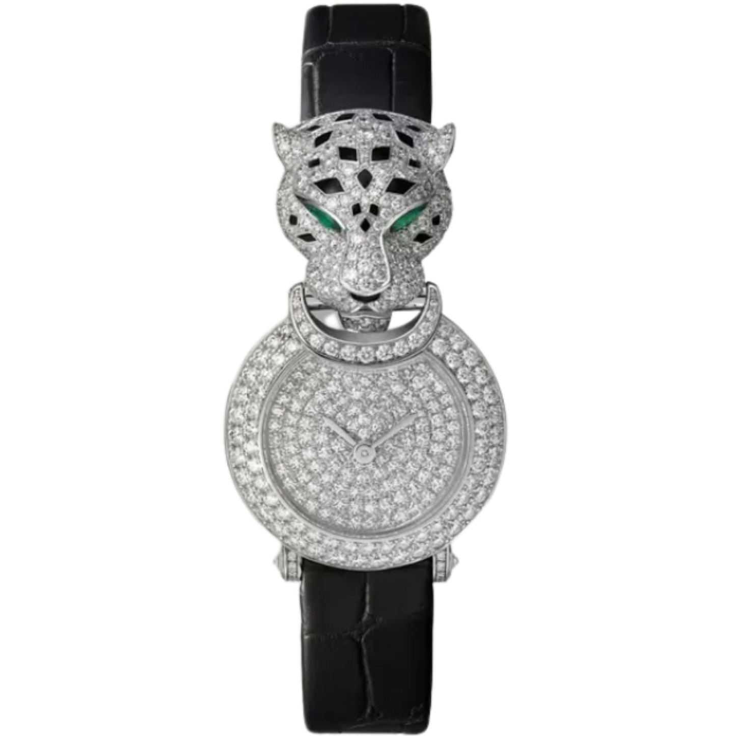 LA PANTHERE DE CARTIER 24 MM RHODIUMIZED WHITE GOLD WITH WHITE GOLD DIAL