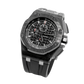 Royal Oak Offshore Chronograph 44MM Black Rubber Strap Black Dial With Méga Tapisserie Forged Carbon Case Pattern Black Ceramic Bezel