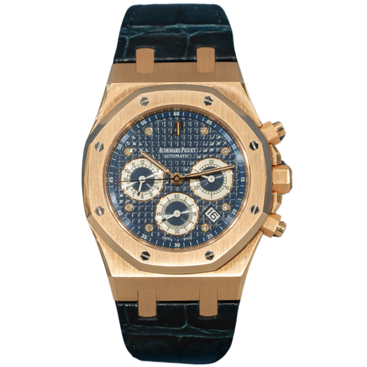 Audemars Piguet Royal Oak Ref. 26277OR.OO.D018CR.01 39mm Rose Gold Chrono on Leather “Queen Elizabeth II Cup” Limited Edition