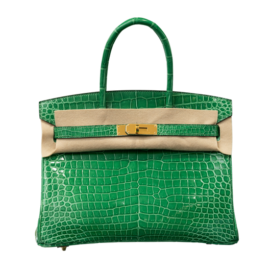 Hermes Birkin 30 Posporus Crocodile 1L Cactus GHW