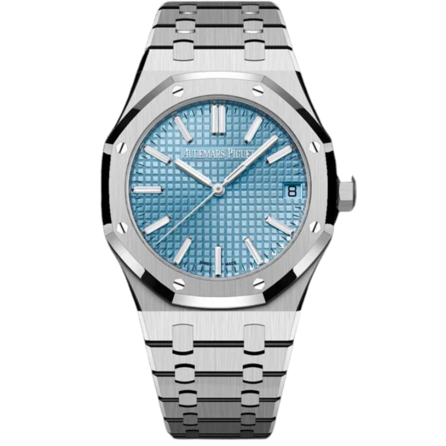 15510BC.OO.1320BC.04 White Gold 41MM Royal Oak Ice Blue Dial Factory Diamond Marker