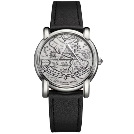 LES COLLECTIONNEURS MERCATOR 36 MM 950 PLATINUM WITH GOLD DIAL
