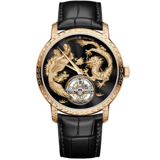 TRADITIONNELLE TOURBILLON 41 MM ROSE GOLD WITH BLACK GUILLOCHE DIAL