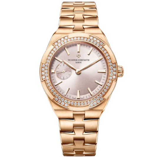 OVERSEAS SELF WINDING 37 MM 18K PINK GOLD WITH PINK BRASS DIAL