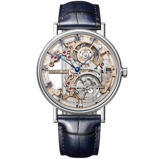 CLASSIQUE TOURBILLON EXTRA-PLAT SQUELETTE 5395 41 MM PLATINUM WITH OPEN WORKED DIAL