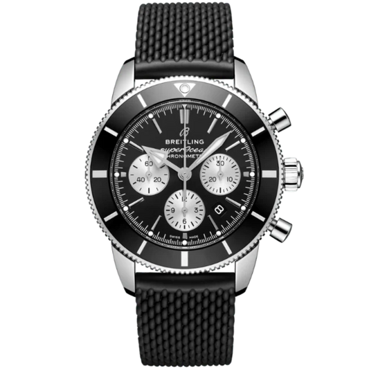 SUPEROCEAN HERITAGE B01 CHRONOGRAPH 44 MM STAINLESS STEEL WITH BLACK DIAL