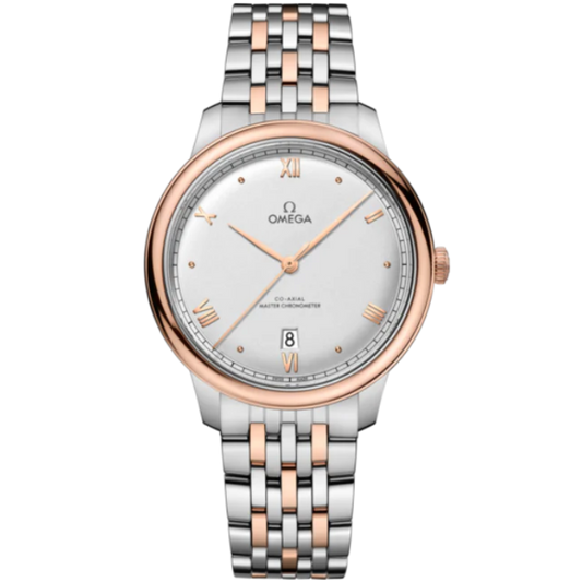 DE VILLE PRESTIGE 40 MM STAINLESS STEEL - SEDNA™ GOLD WITH SILVER DIAL