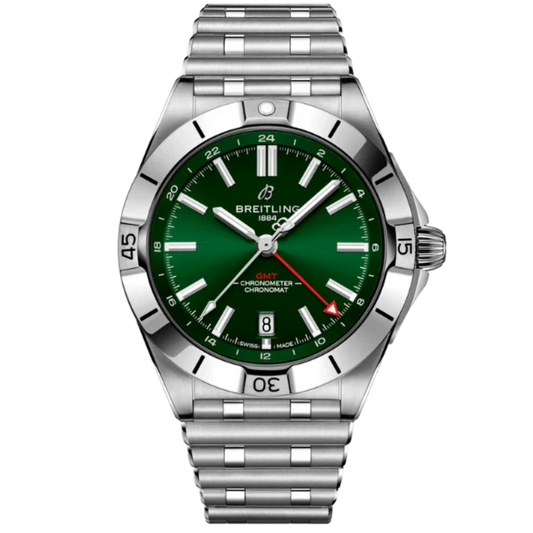 CHRONOMAT AUTOMATIC GMT 40 MM STAINLESS STEEL WITH GREEN DIAL