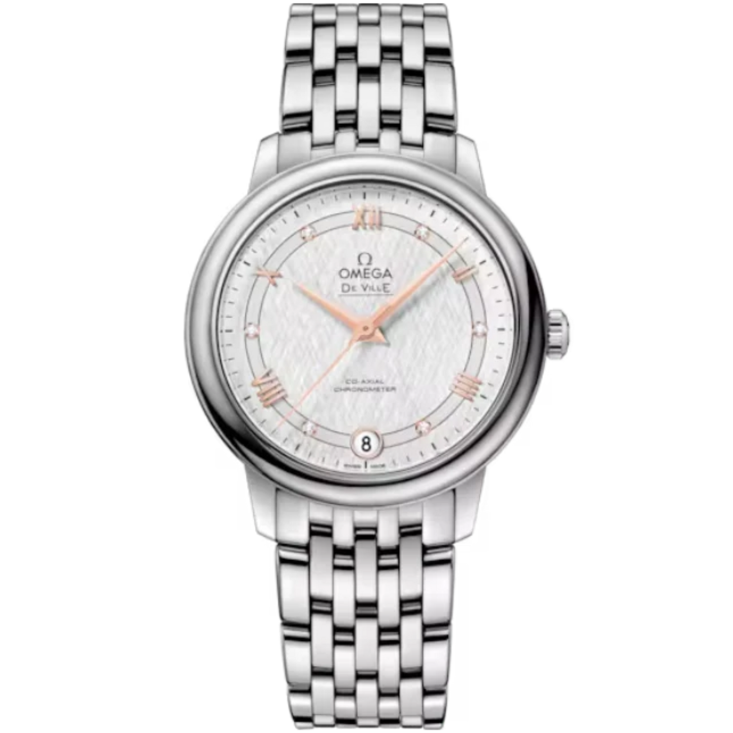 DE VILLE PRESTIGE 33 MM STAINLESS STEEL WITH SILVER DIAL