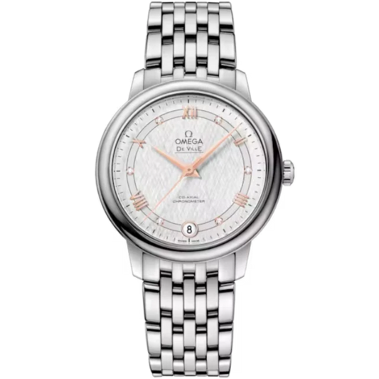 DE VILLE PRESTIGE 33 MM STAINLESS STEEL WITH SILVER DIAL