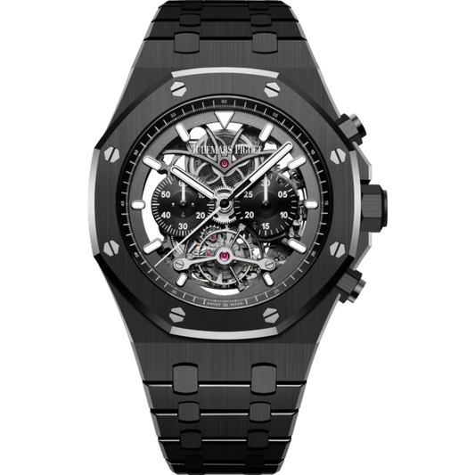 Audemars Piguet Royal Oak Ref. 26343CE.OO.1247CE.01 44MM Back Ceramic Tourbillon Chronograph