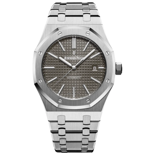 Royal Oak Selfwinding 41MM Stainless Steel Bracelet Grey Ruthenium-Toned Dial With Grande Tapisserie Pattern Stainless Steel Case