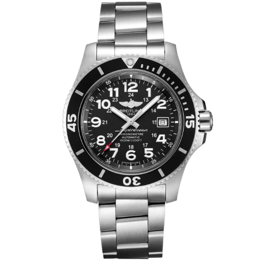 SUPEROCEAN II 44 MM STAINLESS STEEL WITH BLACK DIAL