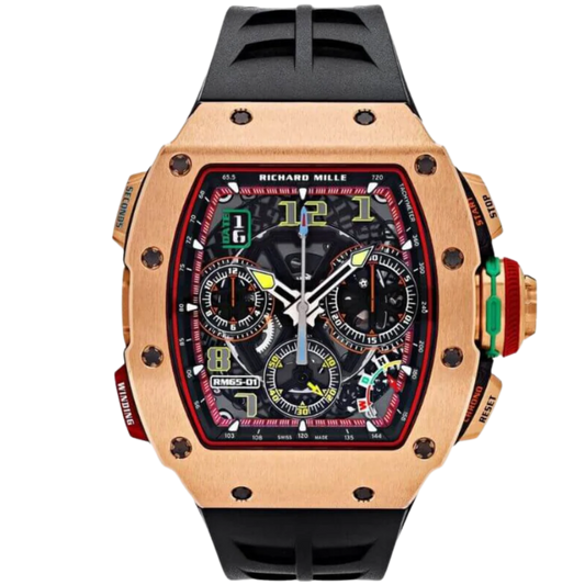 Richard Mille RM 65-01 Rose Gold/CA (Carbon Sides) Split Second Chronograph