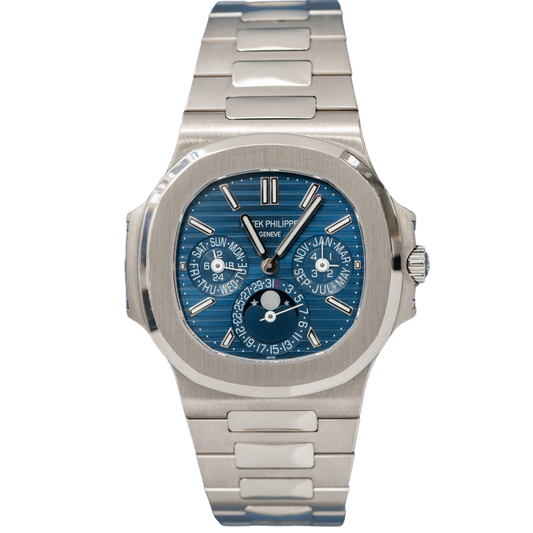 Patek Philippe 5740/1G White Gold Nautilus Perpetual Calendar Blue Dial