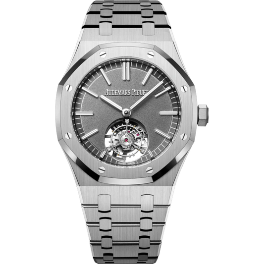 Royal Oak Selfwinding Flying Tourbillon 41MM Titanium Bracelet Sandblasted Slate Grey Dial Titanium Case