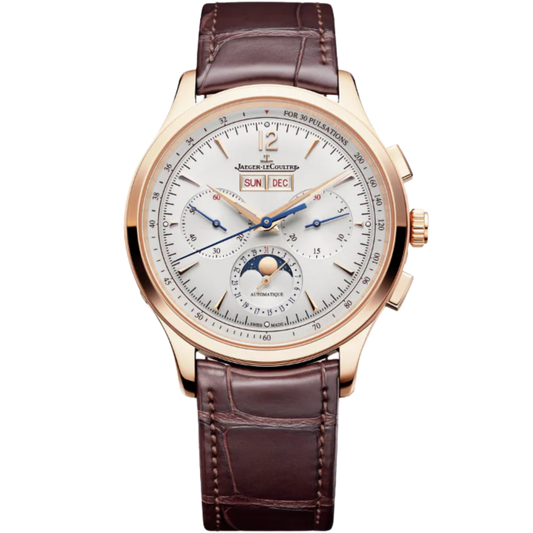 MASTER CONTROL CHRONOGRAPH CALENDAR 40 MM 18K ROSE GOLD WITH SILVER GREY SUNRAY BRUSHED DIAL