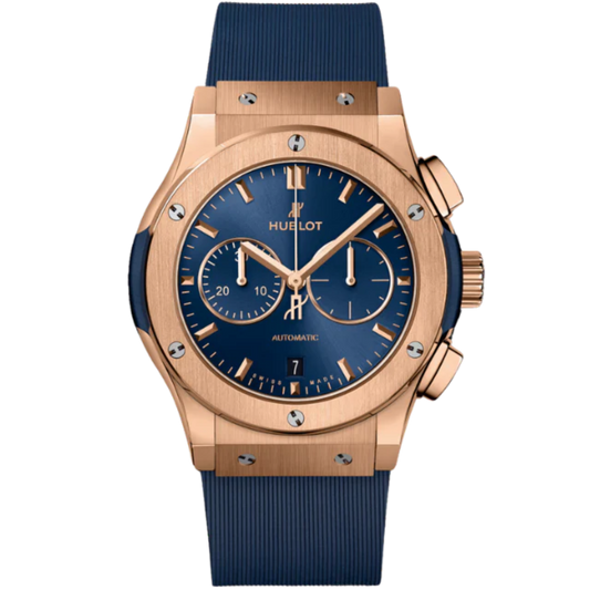 CLASSIC FUSION 42MM CHRONOGRAPH KING GOLD BLUE