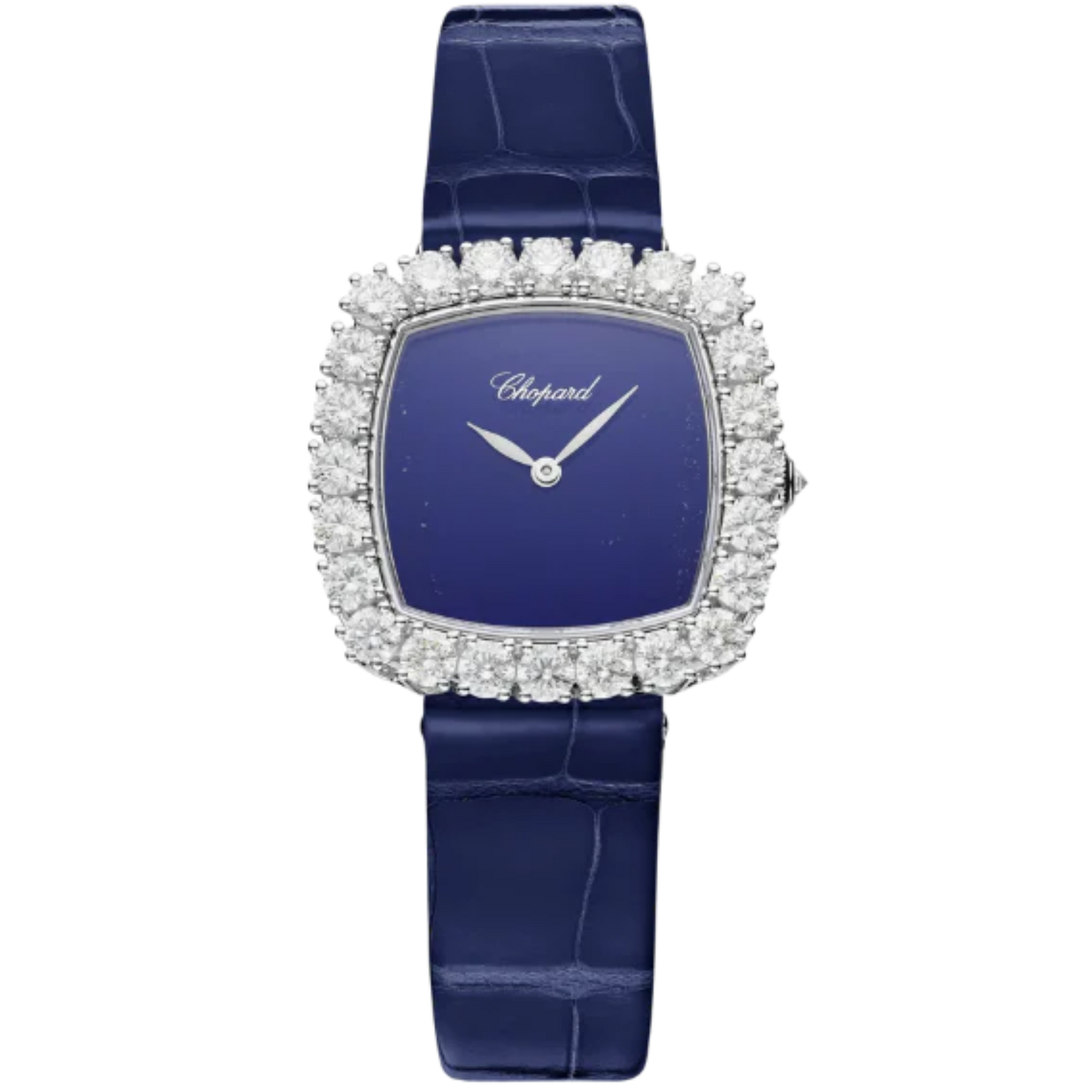 L'HEURE DU DIAMANT 30 MM ETHICAL WHITE GOLD WITH PURPLE DIAL