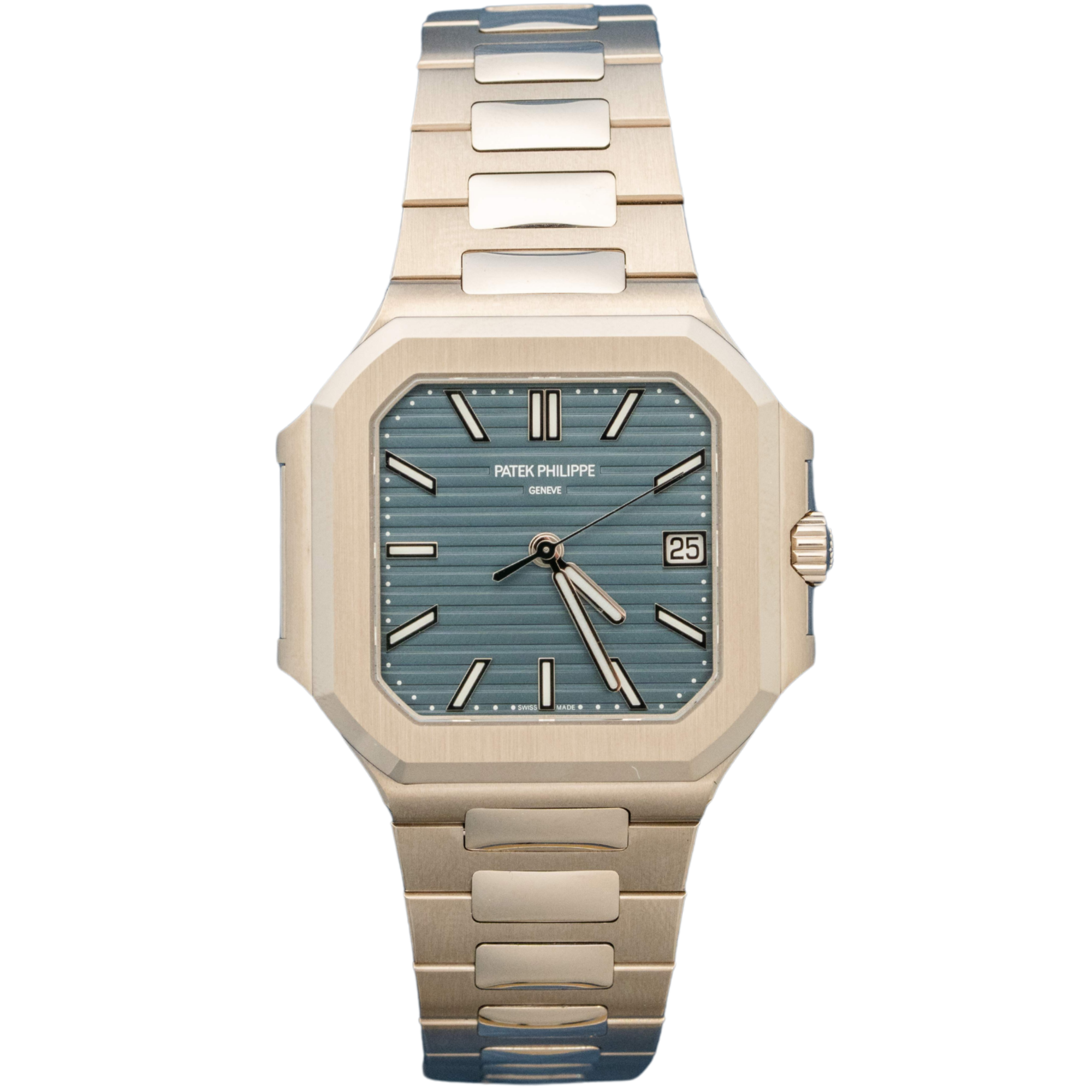 Patek Phillipe Cubitus Ref. 7128/1G White Gold Blue Dial