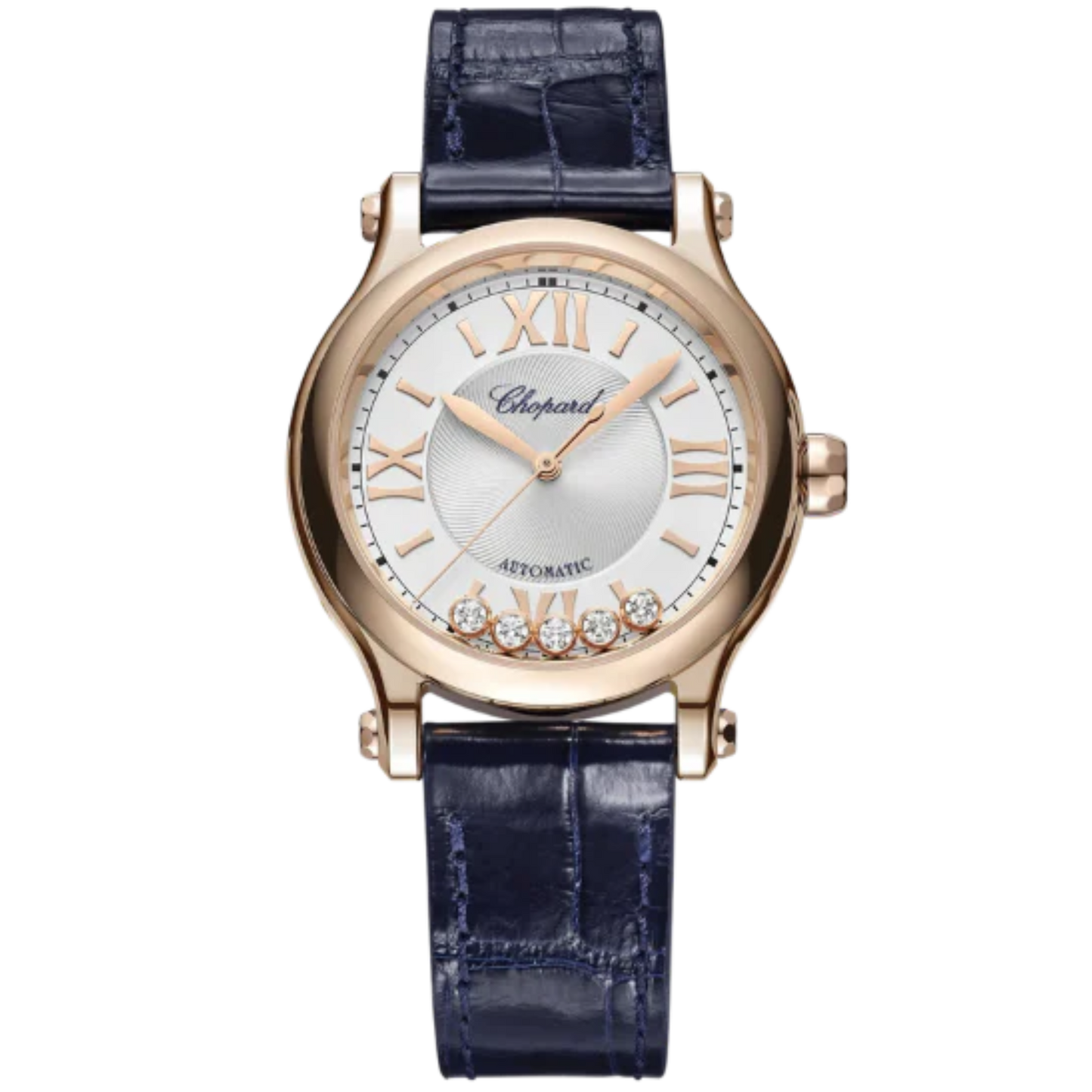 HAPPY SPORT 33 MM ETHICAL ROSE GOLD WITH SILVER DIAL
