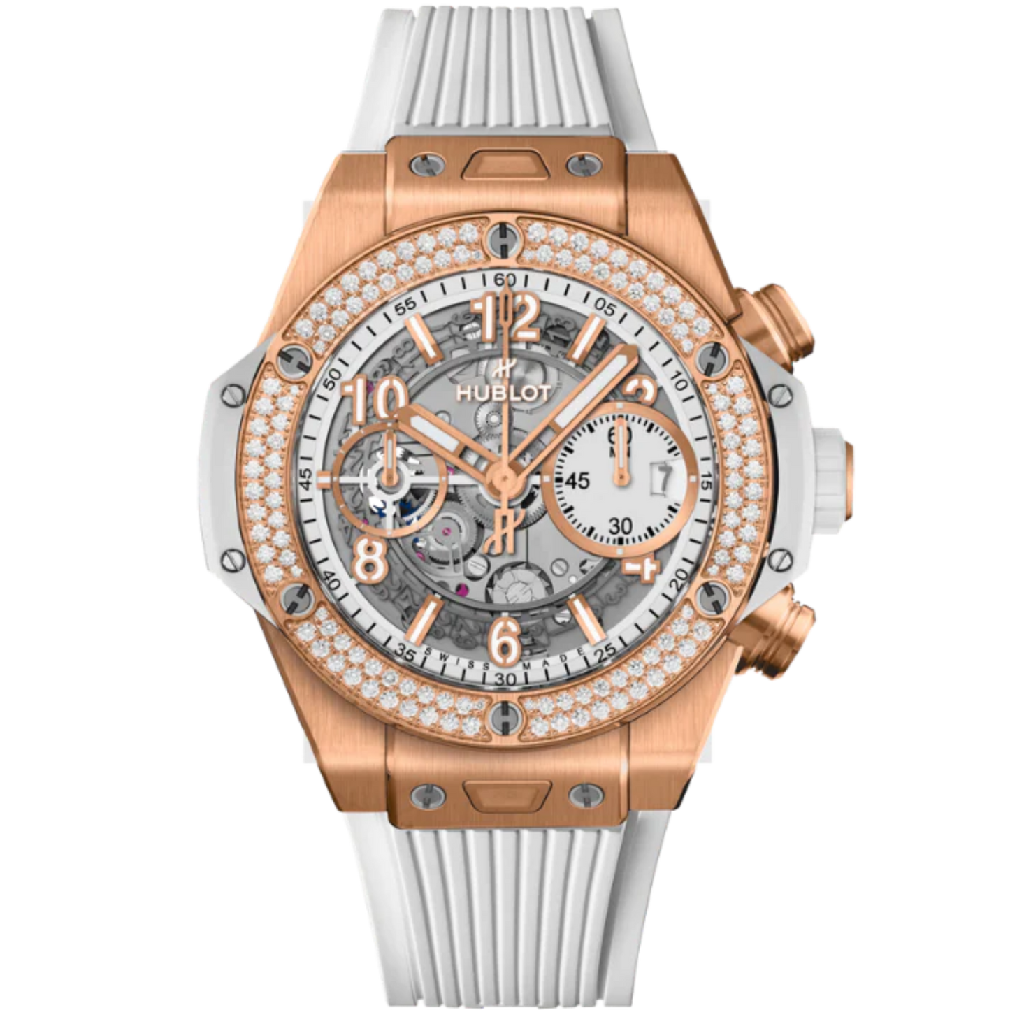 Big Bang 42mm UNICO KING GOLD WHITE DIAMONDS