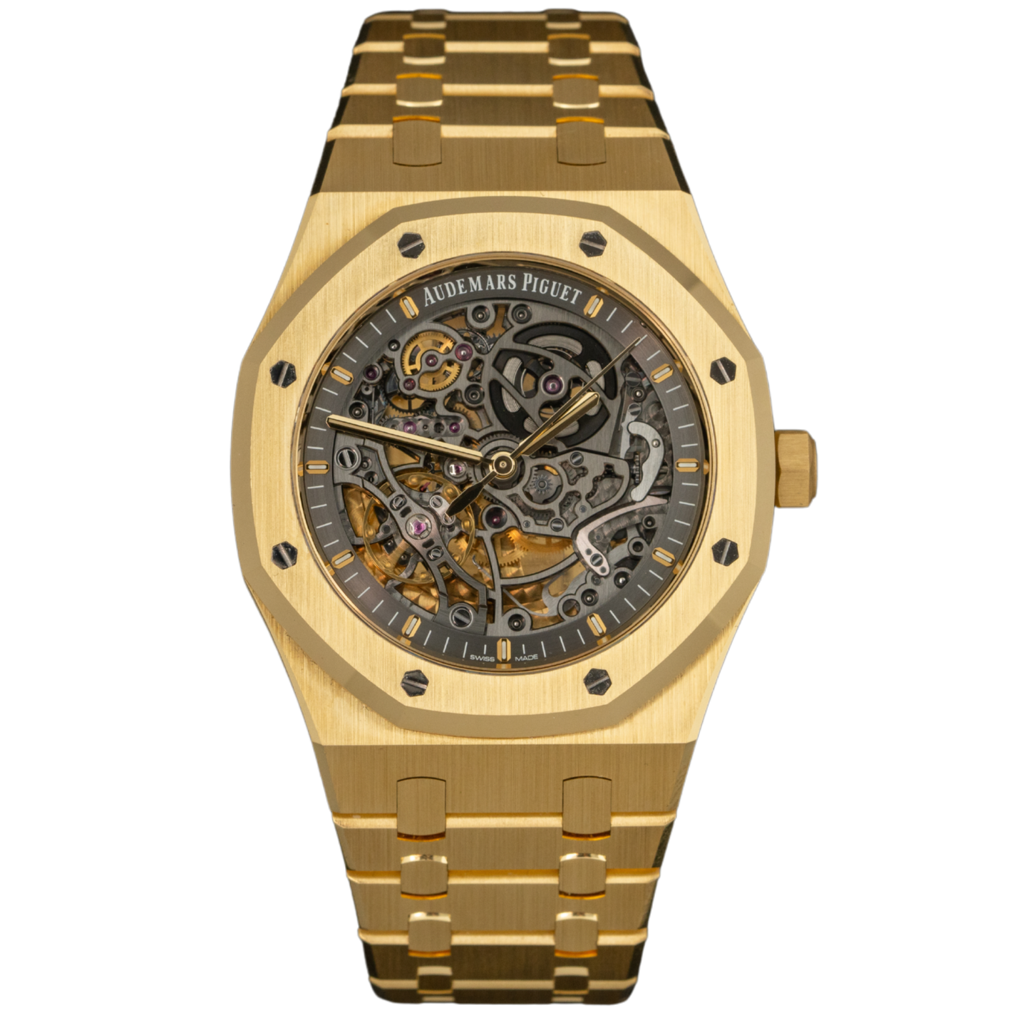 Audemars Piguet Royal Oak Ref. 15407BA.OO.1220BA.01 41MM Yellow Gold Double Balance Skeleton
