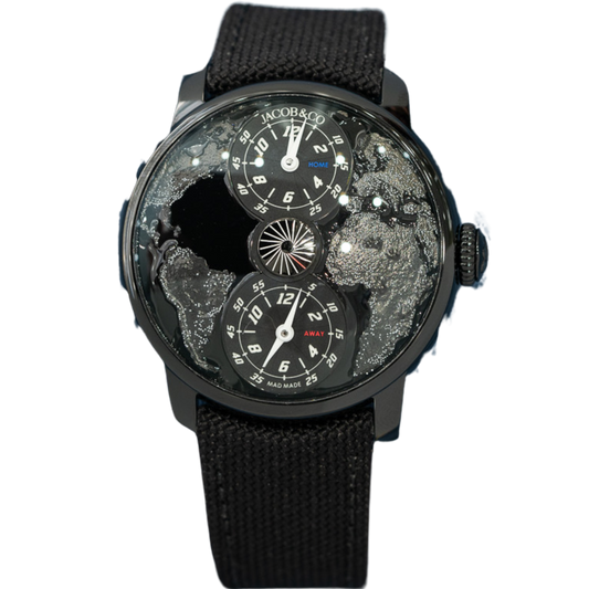 Jacob & Co DT100.11.AA.AA.ABTAA Titanium DLC “The World is Yours” GMT