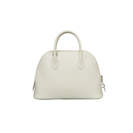 Hermes Bolide 1923 25 Blanc/Lime evercolor Palladium Hardware