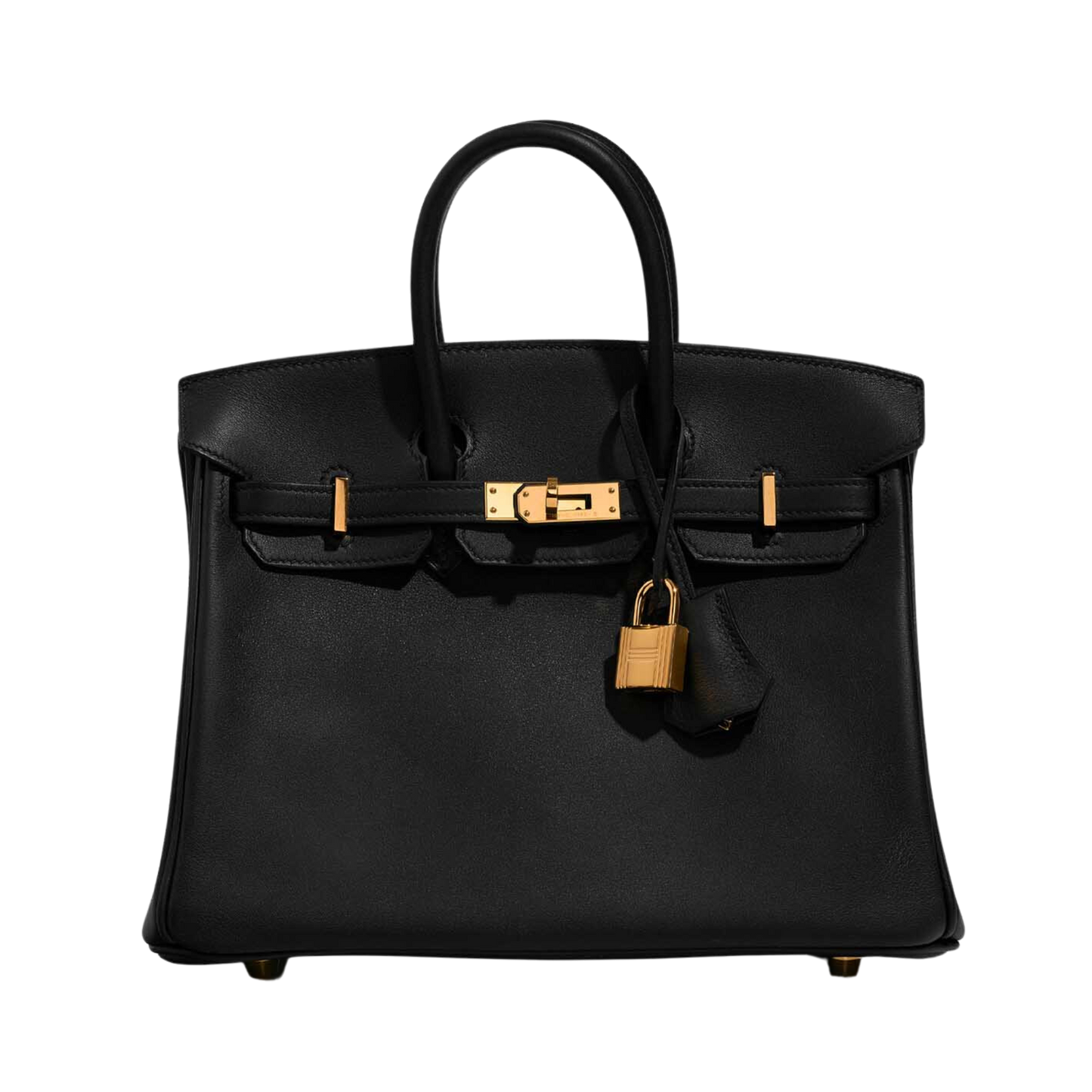 Hermes Birkin 25 Noir Swift Leather