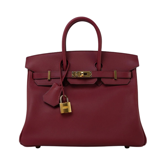 Hermes Birkin 25 Rouge H Swift Leather
