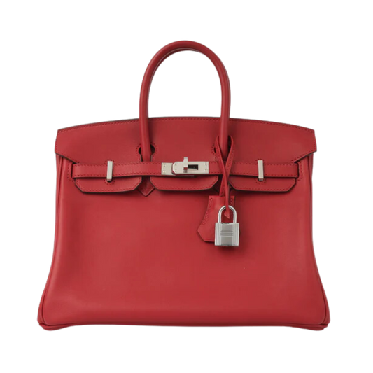 Hermes Birkin 25 Rouge Piment Swift Leather