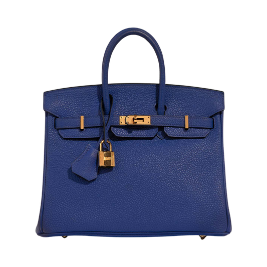 Hermes Birkin 25 Blue Electrique Togo Leather