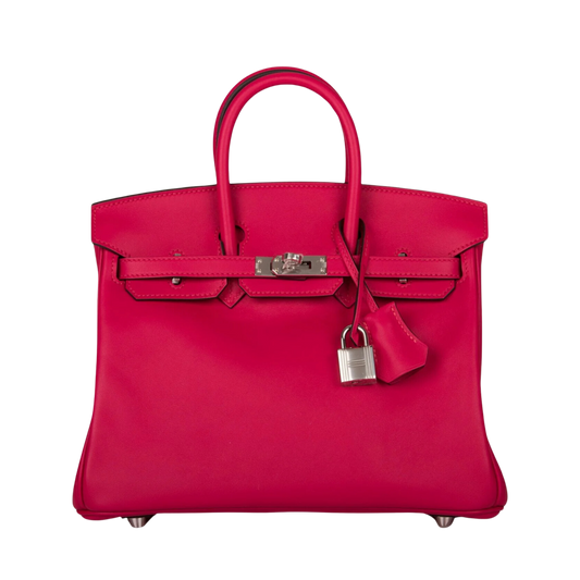 Hermes Birkin 25 Framboise Swift Leather