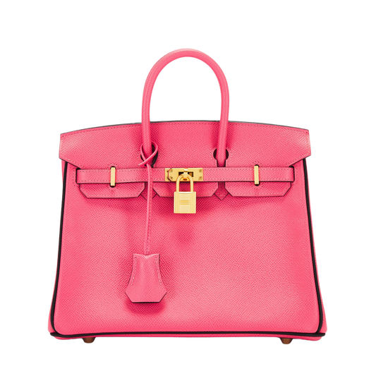 Hermes Birkin 25 Rose Azalee Epsom Leather