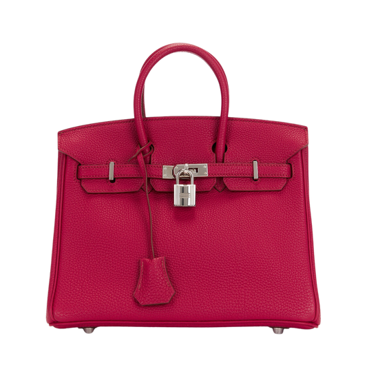 Hermes Birkin 25 Rouge Grenat Togo Leather